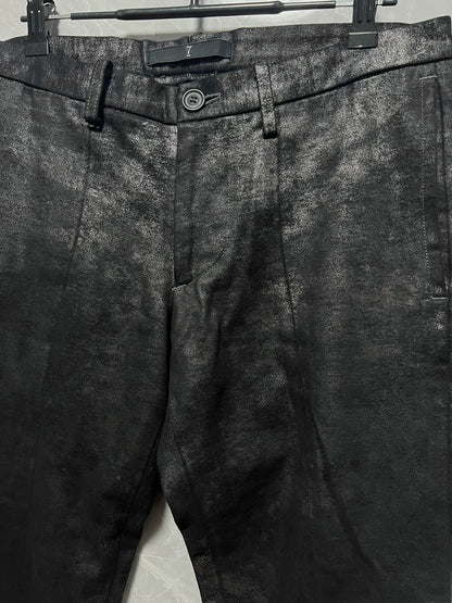 Julius 7 Distressed Silver Gray Pants