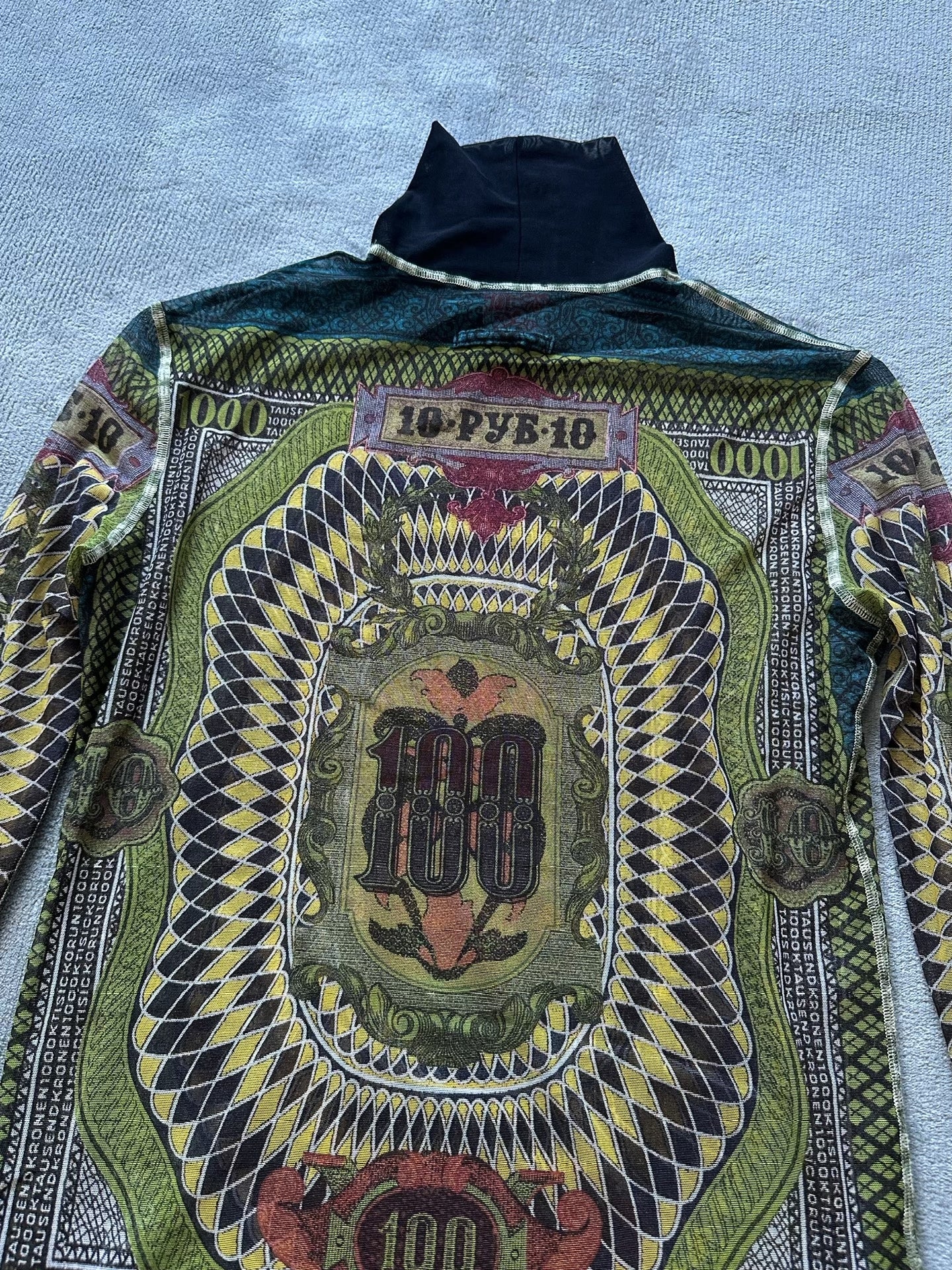 Jean Paul Gaultier Archive Mesh Long-Sleeve Top