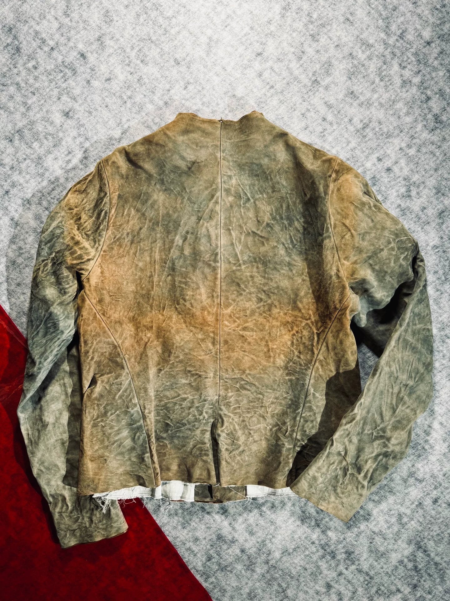 unique vintage leather jacket by maurizio amadei