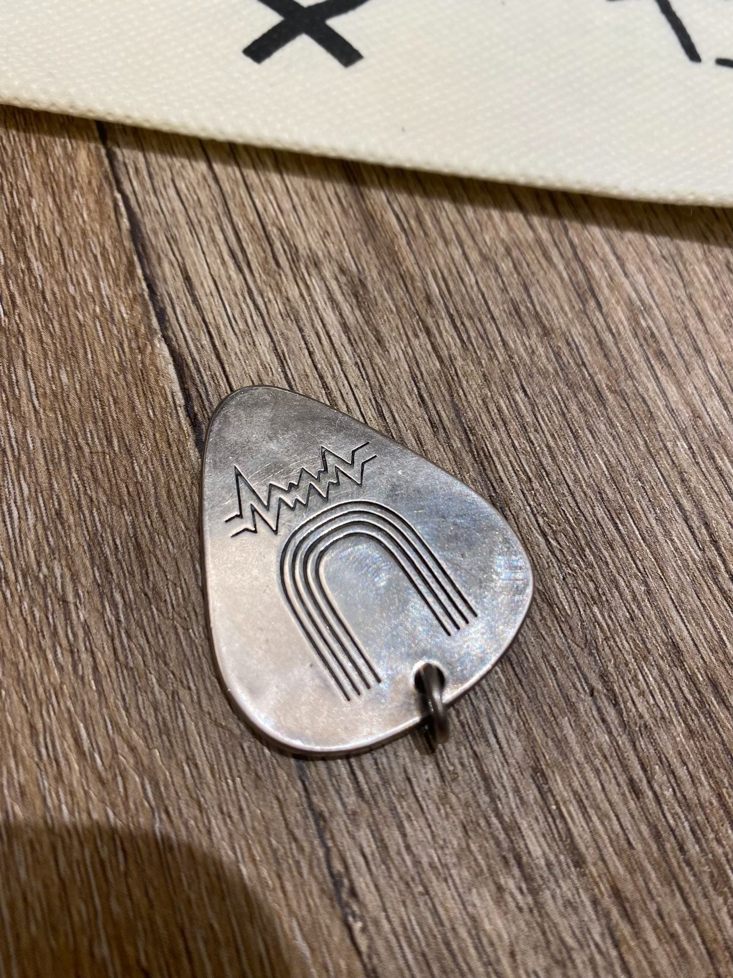 Undercover 2006 T Period Silver Guitar Pick