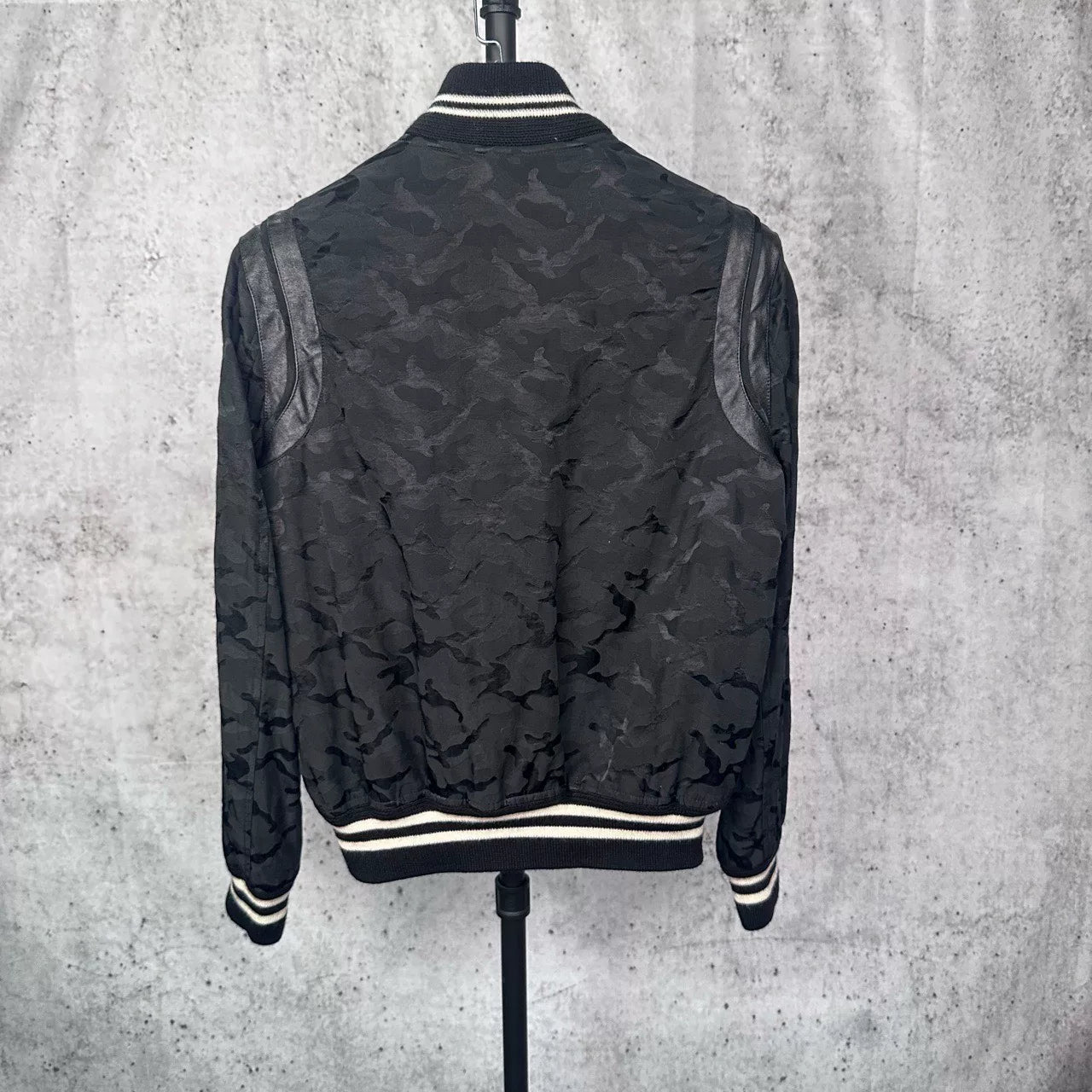 Saint Laurent Paris Camouflage Baseball Jacket