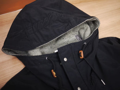 visvim black oak parka jacket