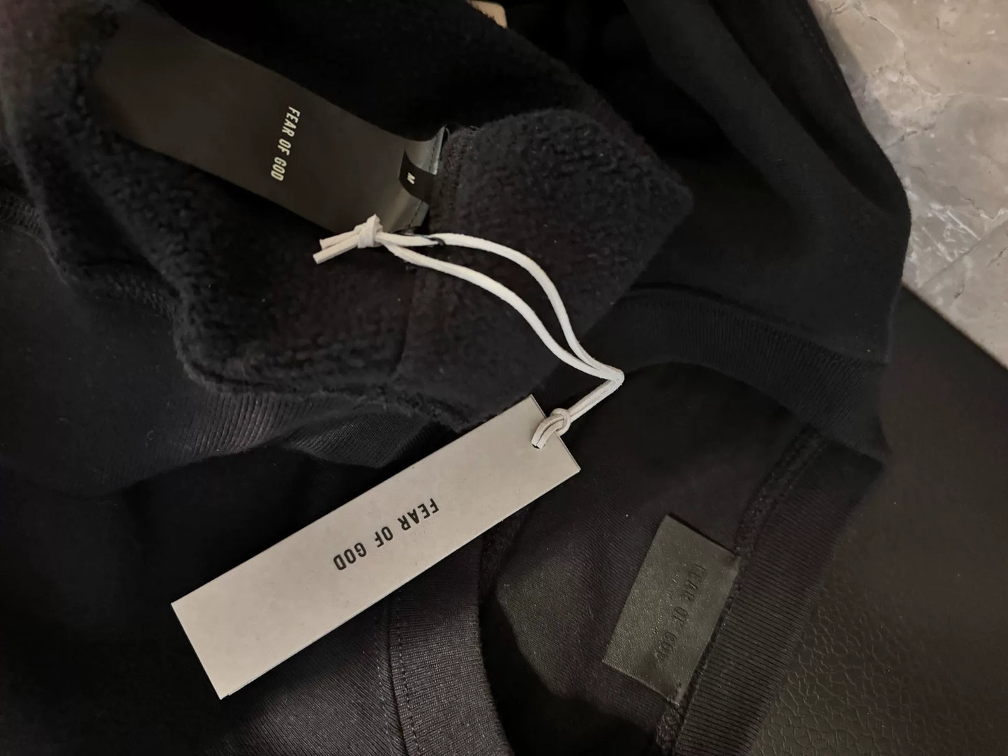 Fear of God Black Sweatshirt with Logo