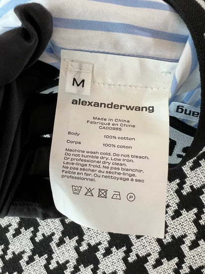 Alexander Wang Striped Letter Shorts