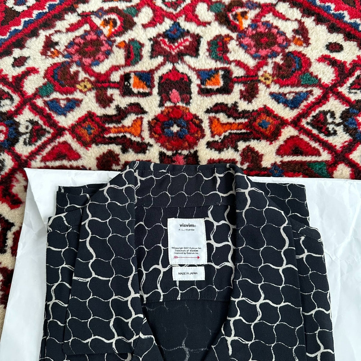 Visvim 20SS Free Edge Snake Print Shirt