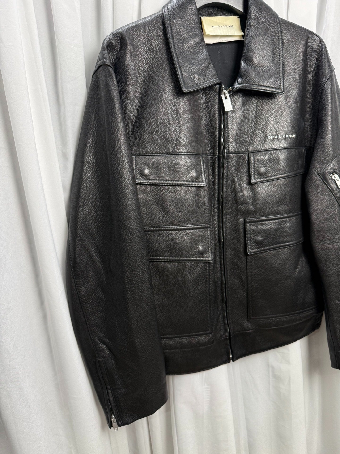 Alyx 20AW Four-Pocket Police Leather Jacket