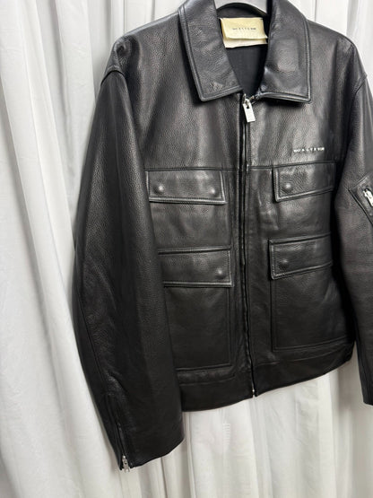 Alyx 20AW Four-Pocket Police Leather Jacket