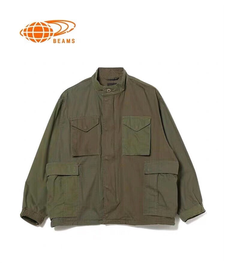 BEAMS M65 Utility Colorblock Jacket