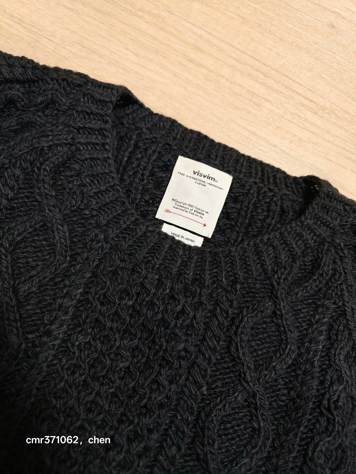 VISVIM 19AW GALWAY CREW HAND-KNIT