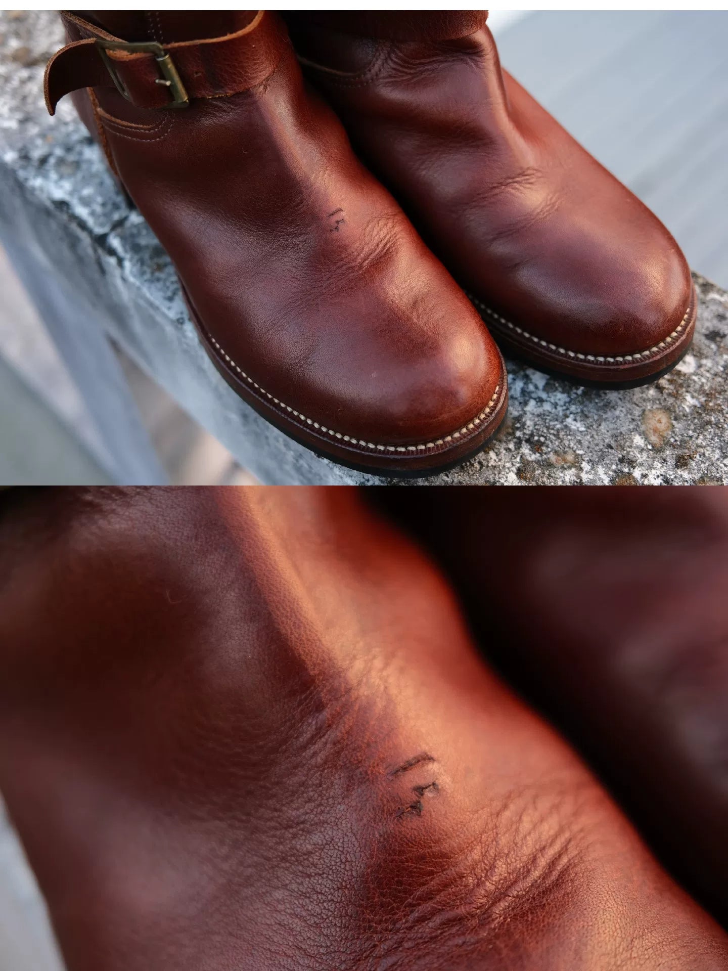 AT LAST&co Timeworn Engineer Boots