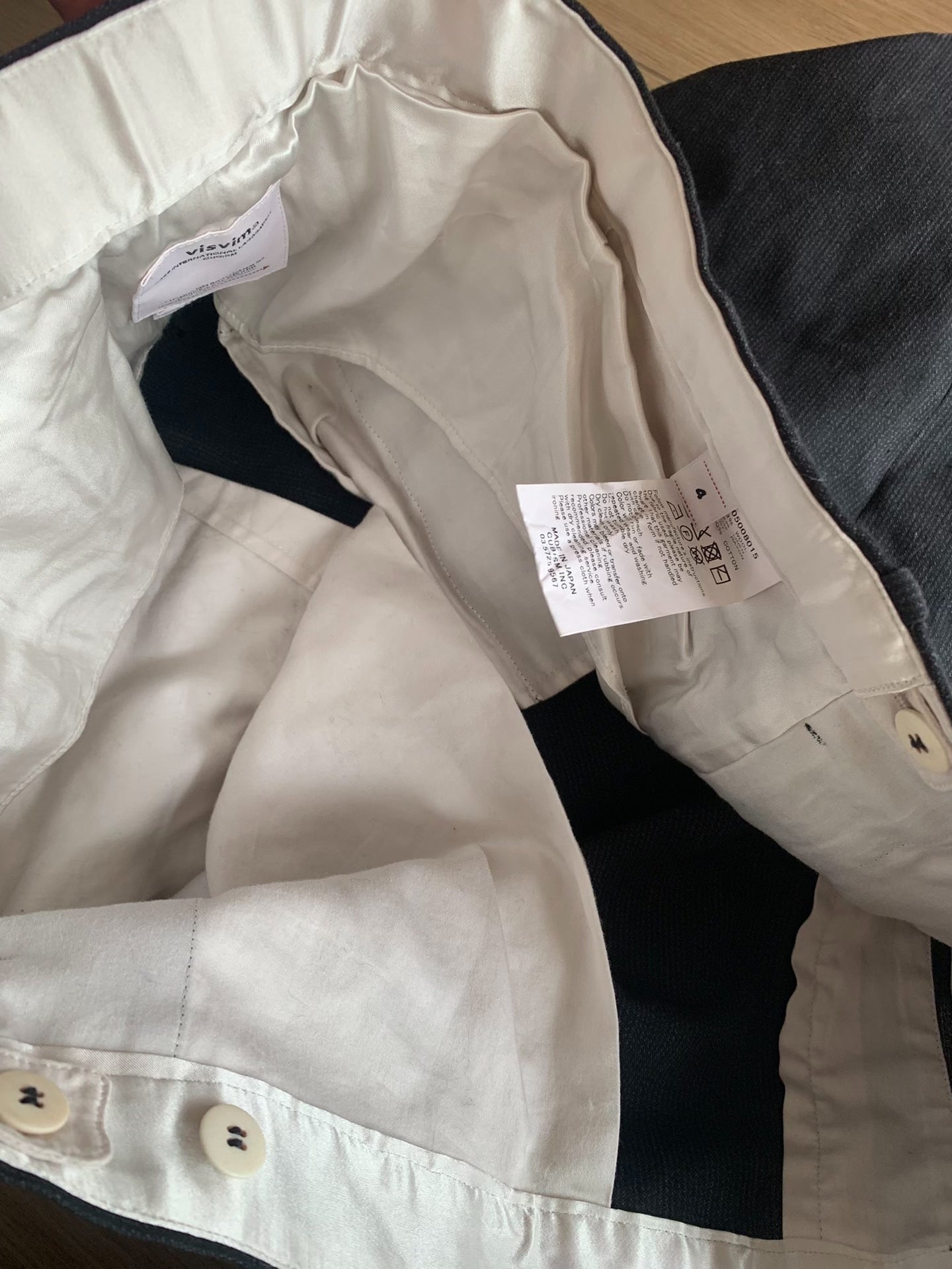 VISVIM Wide Slacks Pinstripe