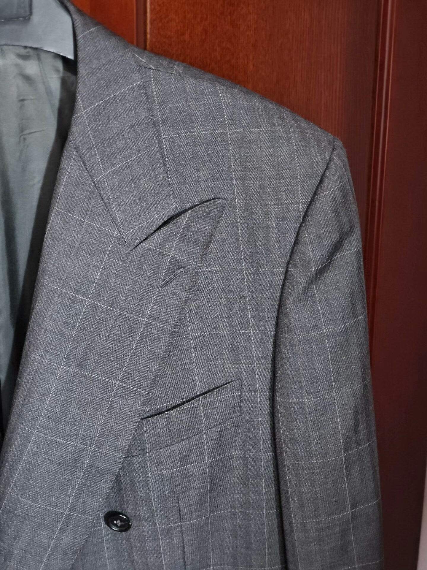 Zegna Gray Double-Breasted Wool Suit