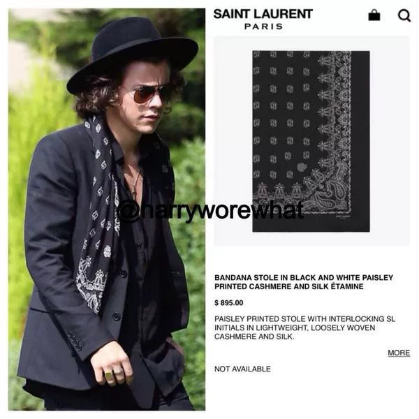 Saint Laurent Wool Square Scarf