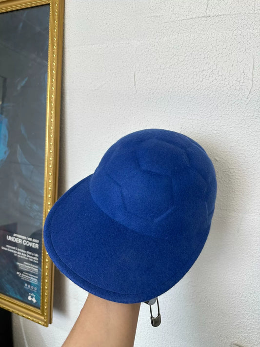 blue soccer ball cap
