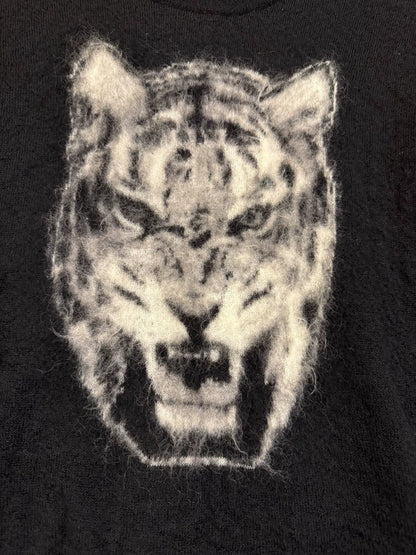 Saint Laurent Tiger Head Black Sweater