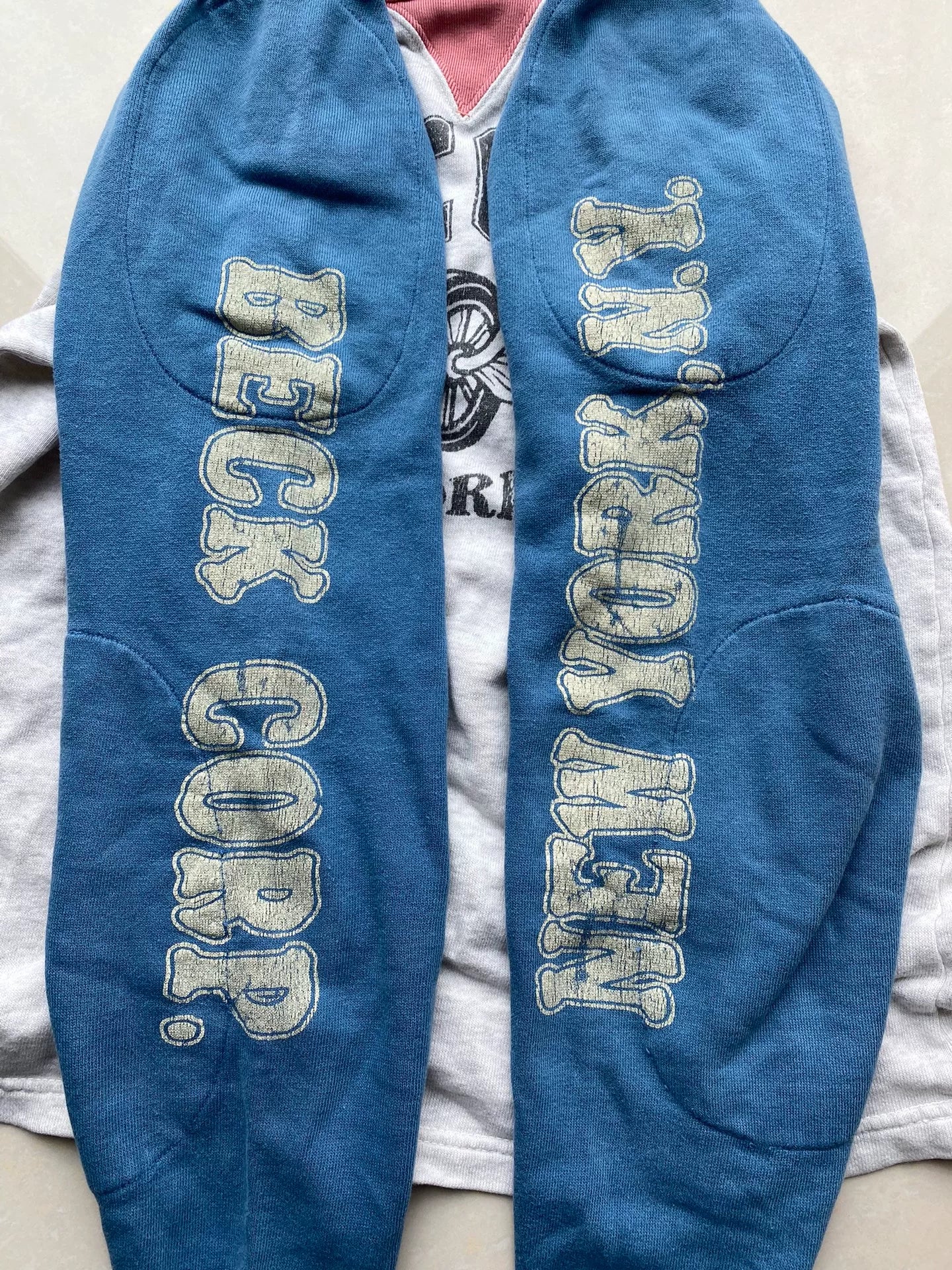 multi-colored long sleeve graphic sweatshirt