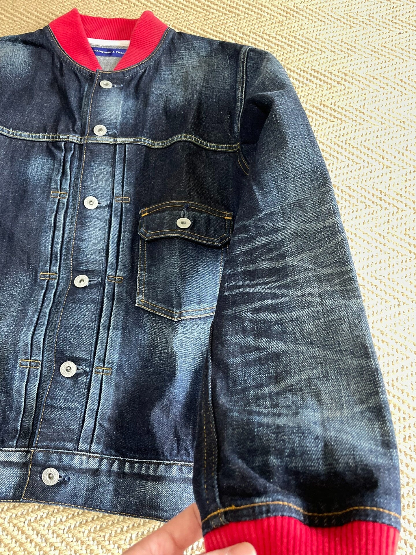 denim jacket by vanquish & fragment