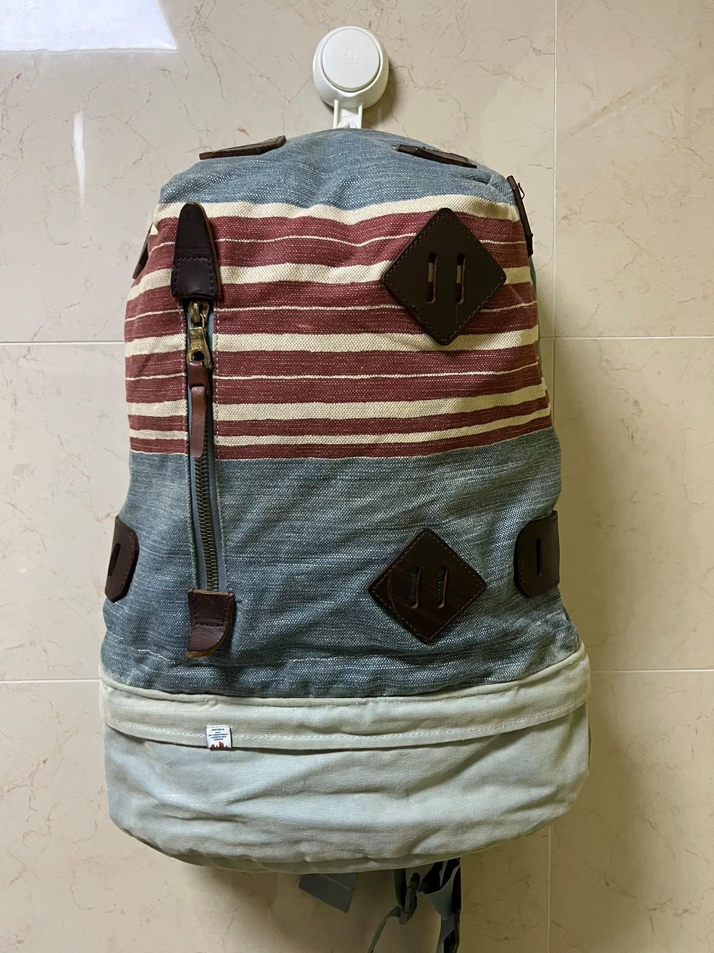 visvim summit papoose stripe backpack