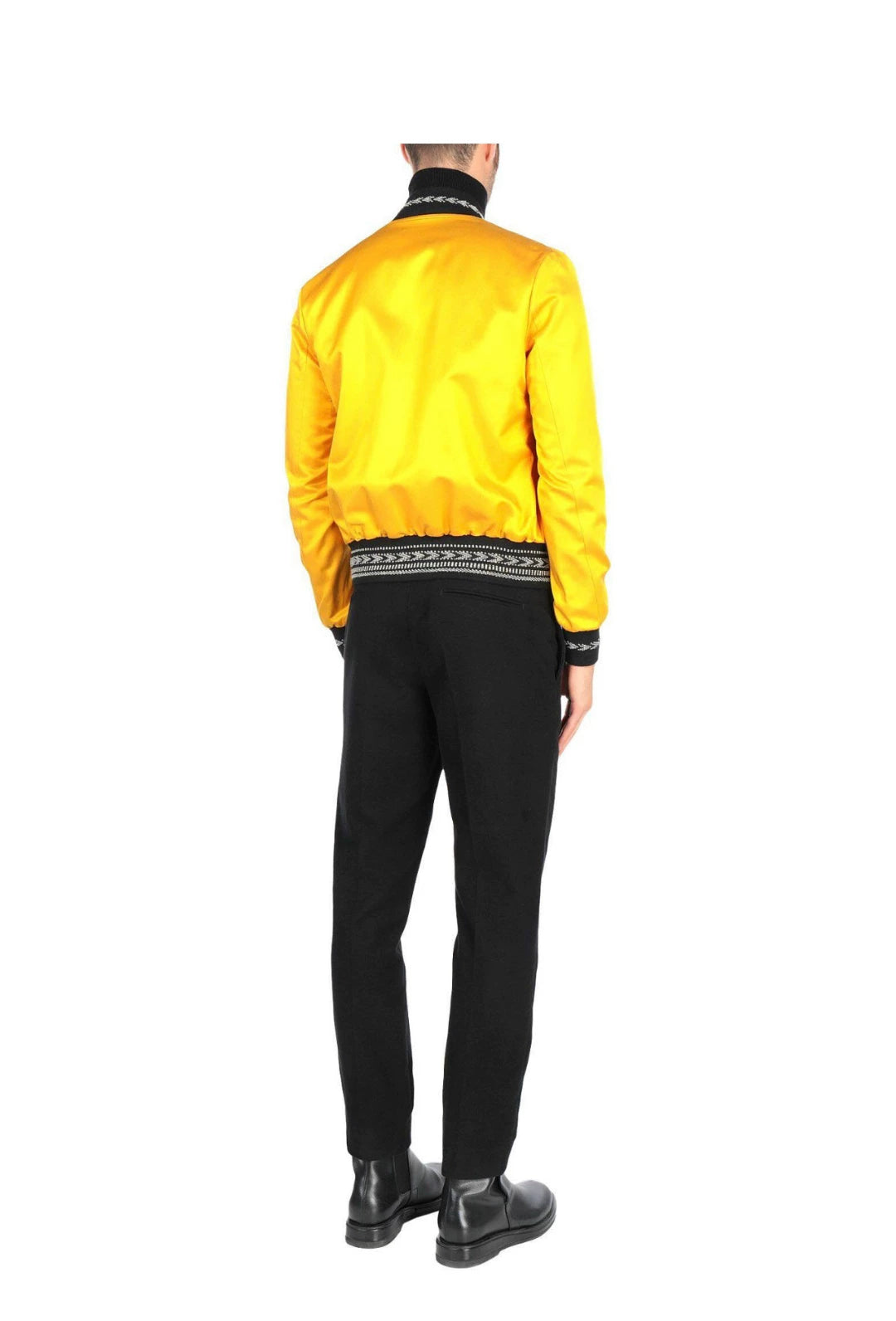 saint laurent gold bomber jacket