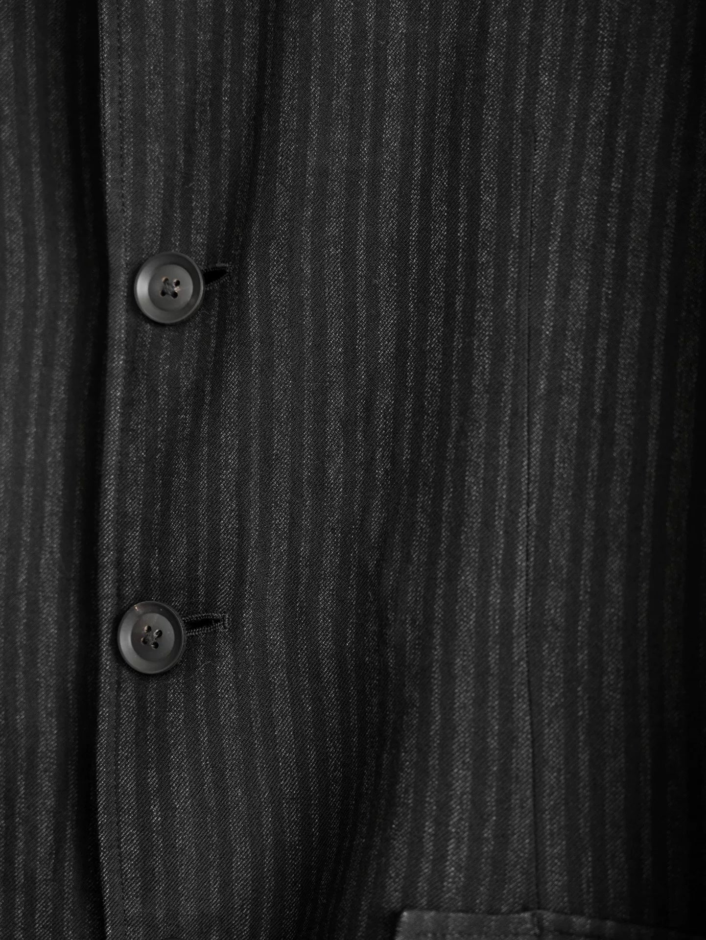 yohji yamamoto striped rayon jacket