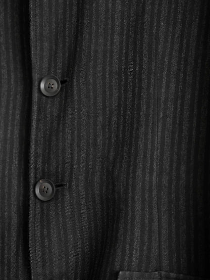 yohji yamamoto striped rayon jacket