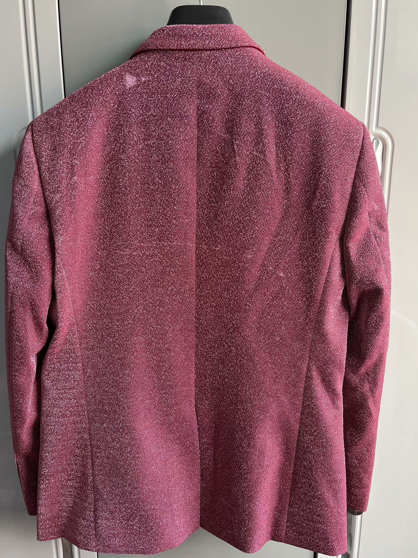 Saint Laurent Pink Glitter Blazer