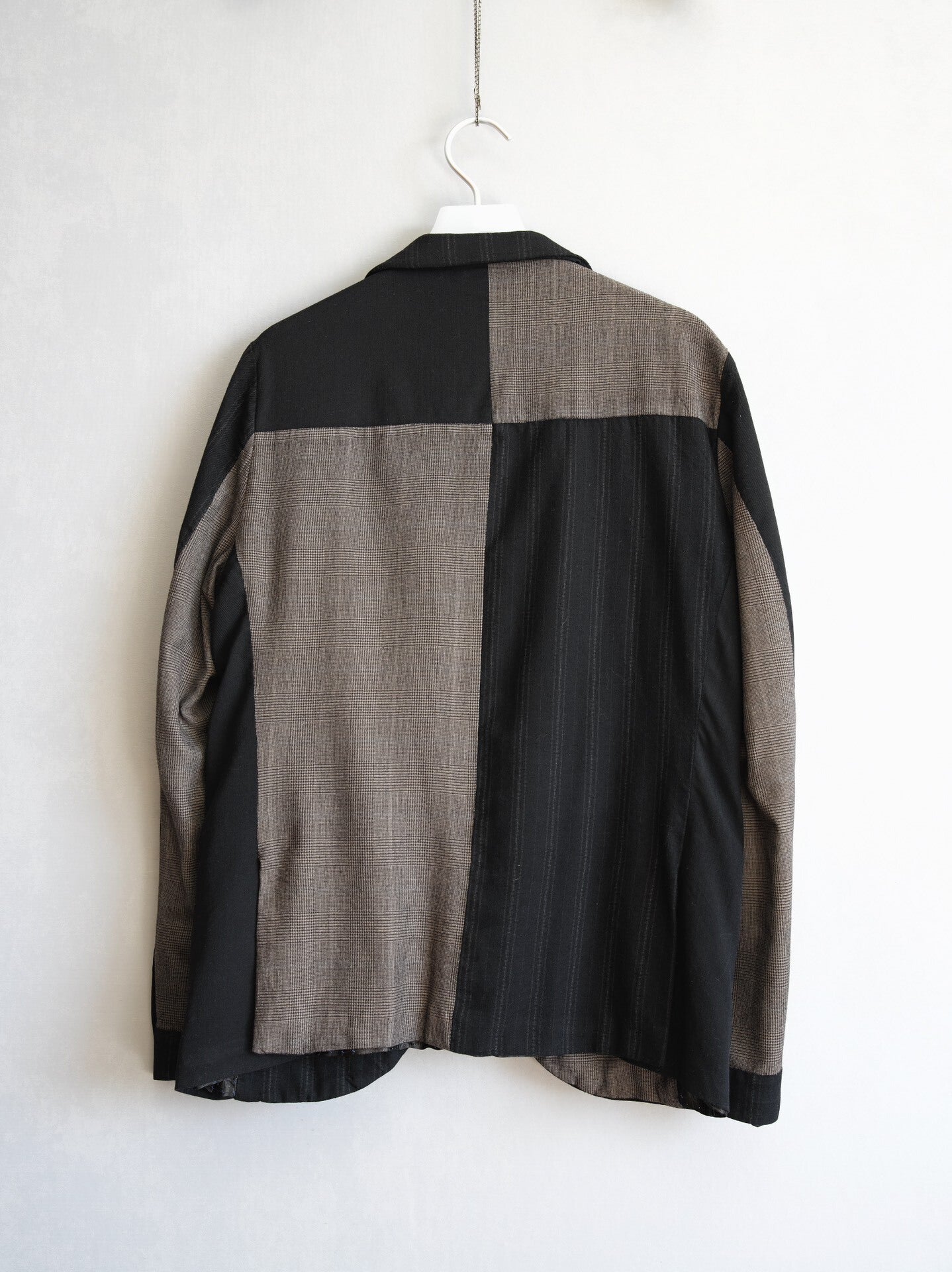 camouflage patterned wool blazer