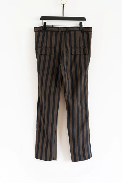 Geoffrey B. Small Silk Wool Striped Pants