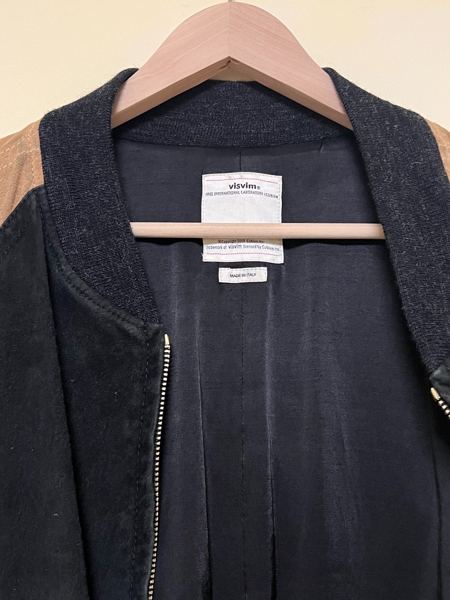 Visvim 18ss Goat Leather Varsity Jacket