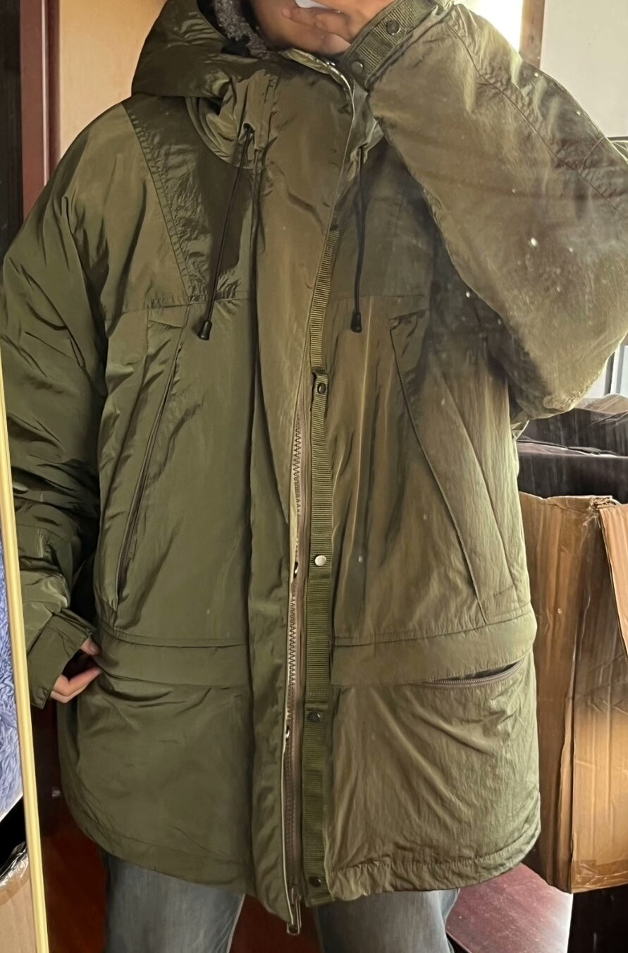 reversible fleece and nylon jacket