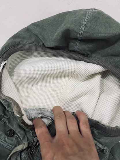 Greg Lauren Green Military-Style Hoodie