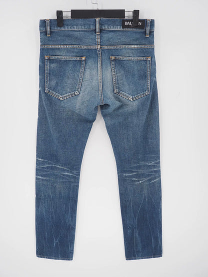 2012 Blue Knee-Slit Denim Pants W31