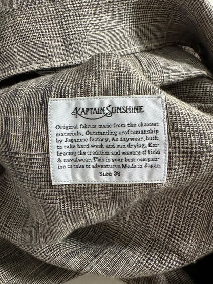Kaptain Sunshine 23FW Linen Plaid Zip Jacket