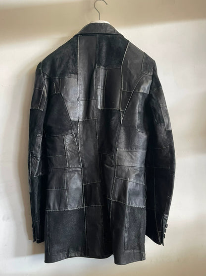 alexander mcqueen leather jacket from fw2000