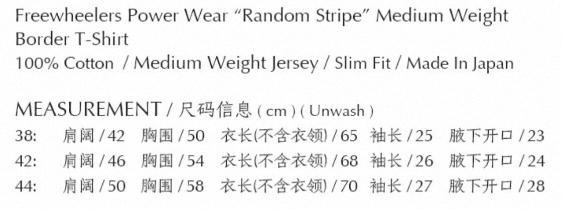 FREEWHEELERS Random Striped Crewneck T-shirt