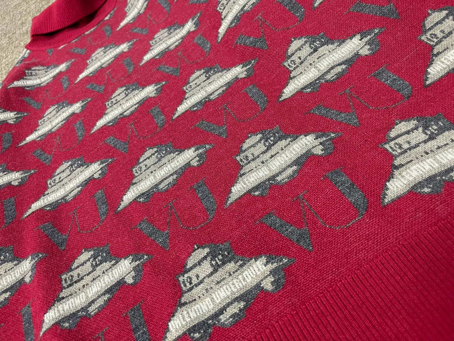 Undercover x Valentino Alien Series Printed Turtleneck Sweater