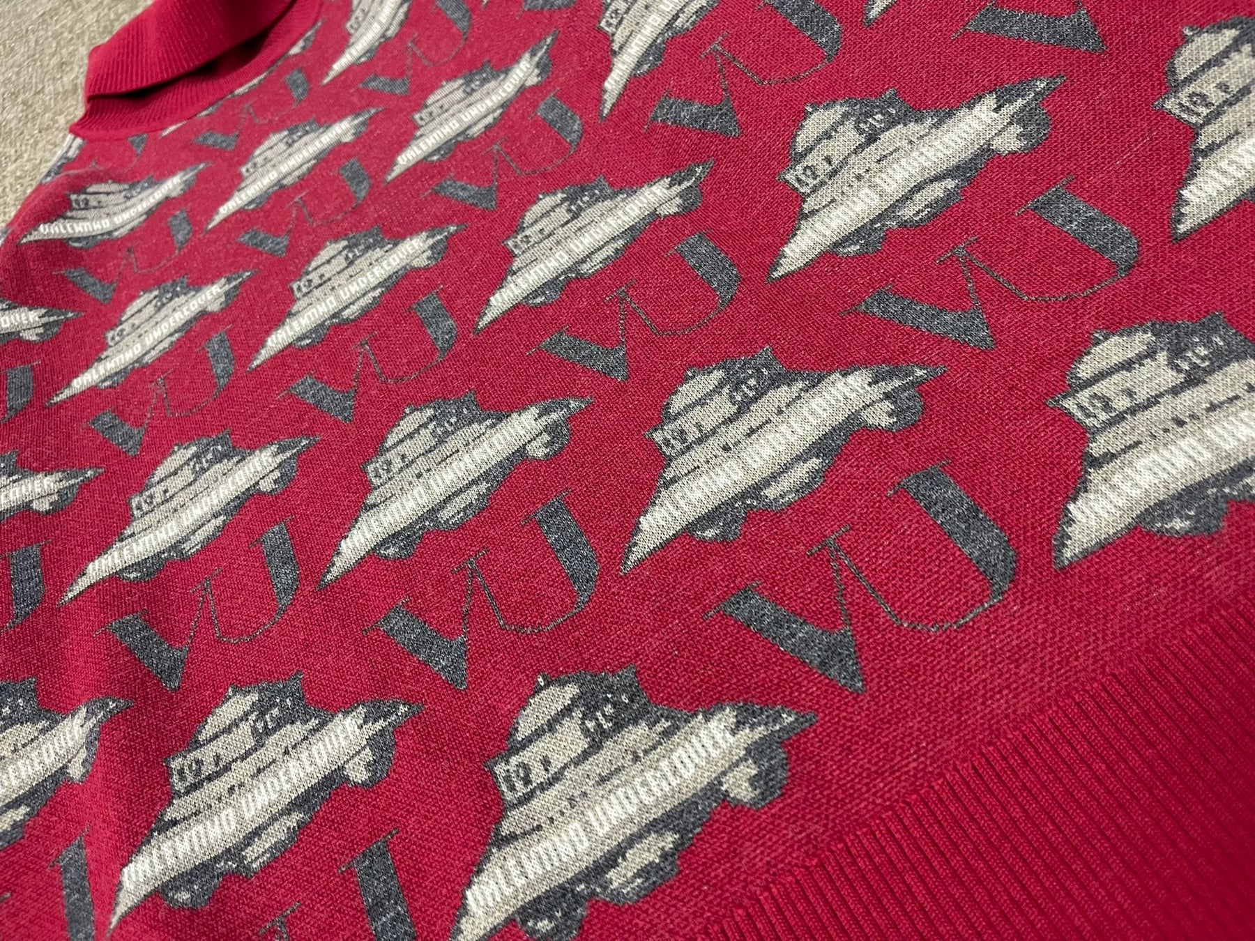 Undercover x Valentino Alien Series Printed Turtleneck Sweater