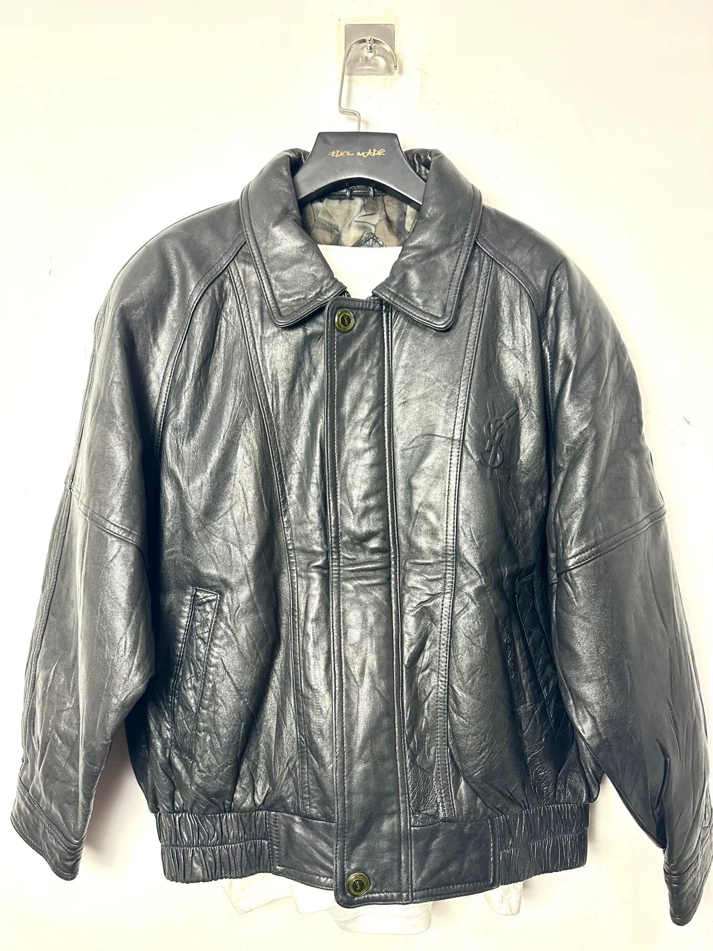 Vintage 90s Yves Saint Laurent Leather Jacket