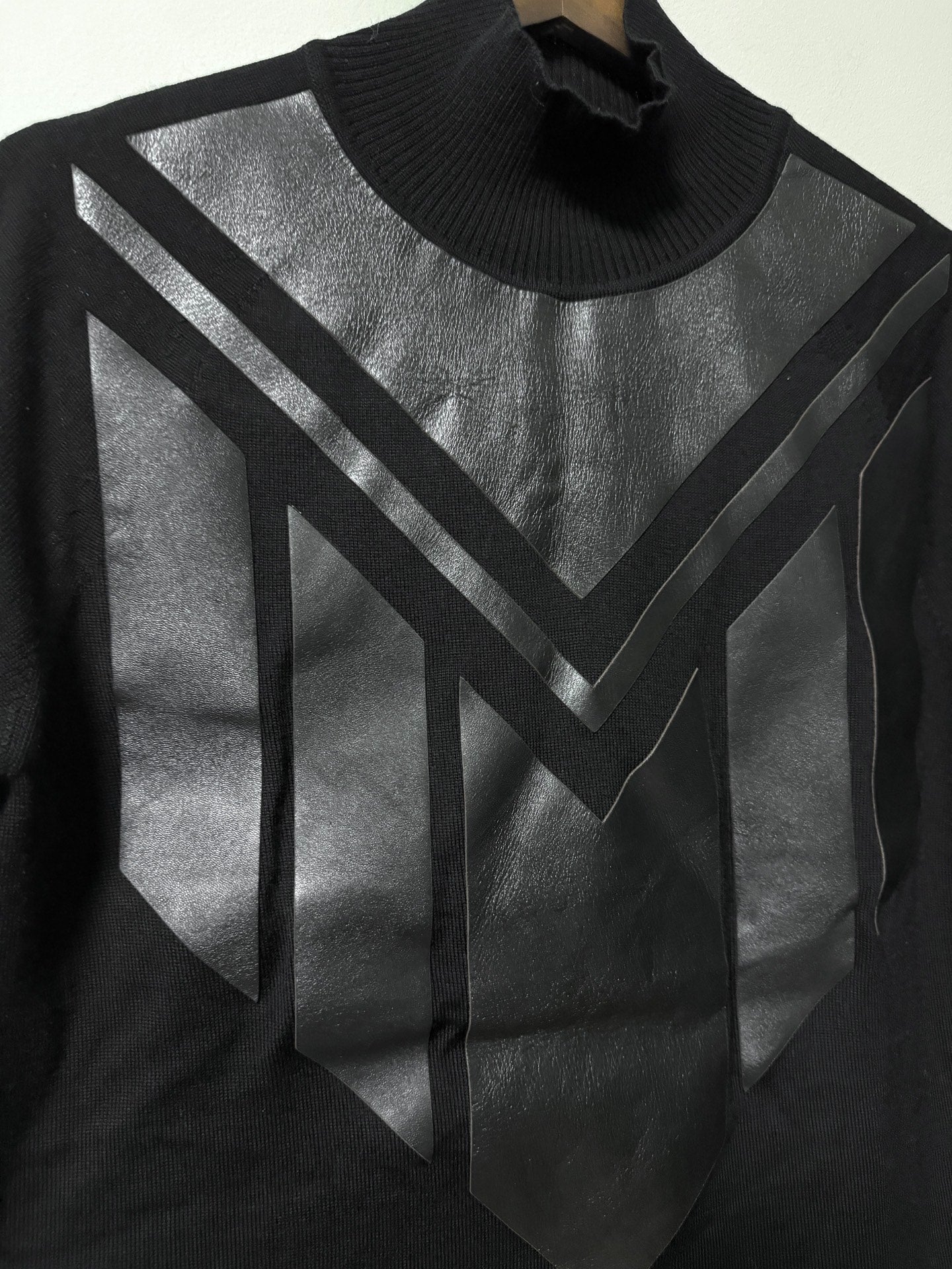 Dirk Bikkembergs Sheepskin Turtleneck Sweater