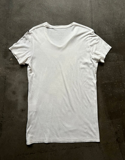 black and white graphic print t-shirt