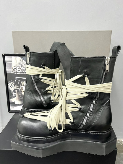 Rick Owens 25FW High-Top Hexagon Boots