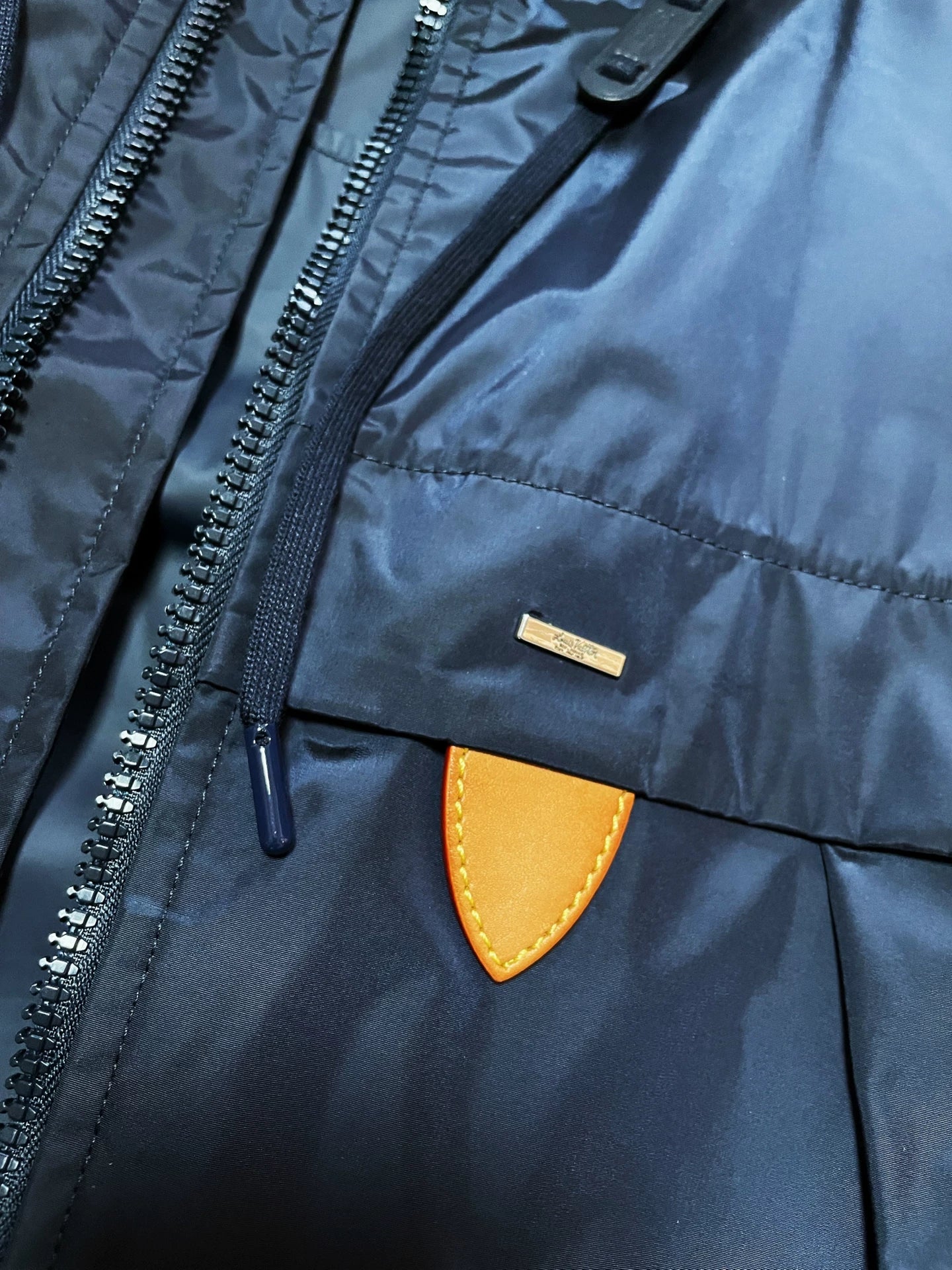 louis vuitton waterproof outdoor jacket in navy