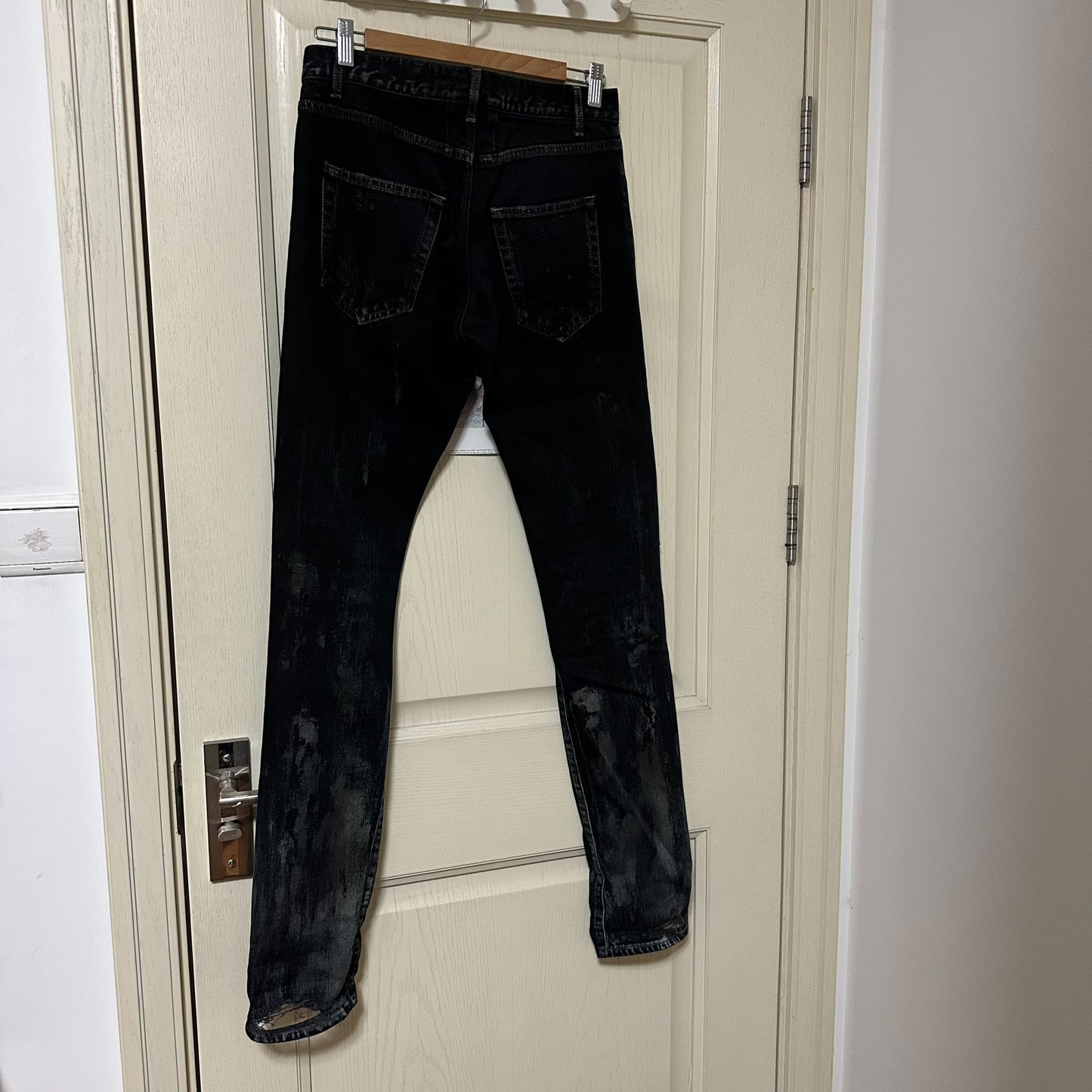 Saint Laurent Black Distressed Jeans