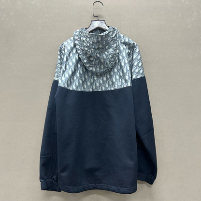 dior x stussy half-zip hoodie sweatshirt