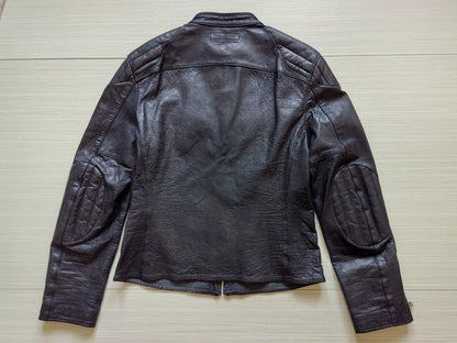 ralph lauren black label leather motorcycle jacket