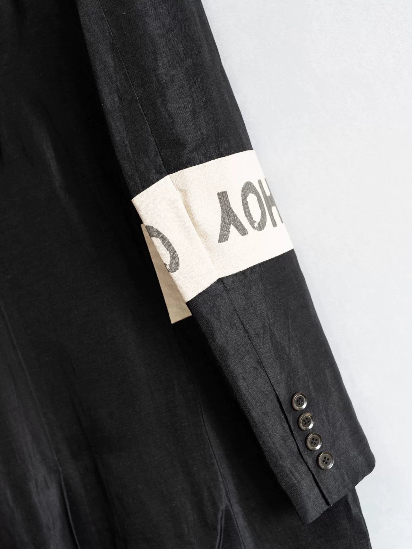 yohji yamamoto bamboo fiber long coat