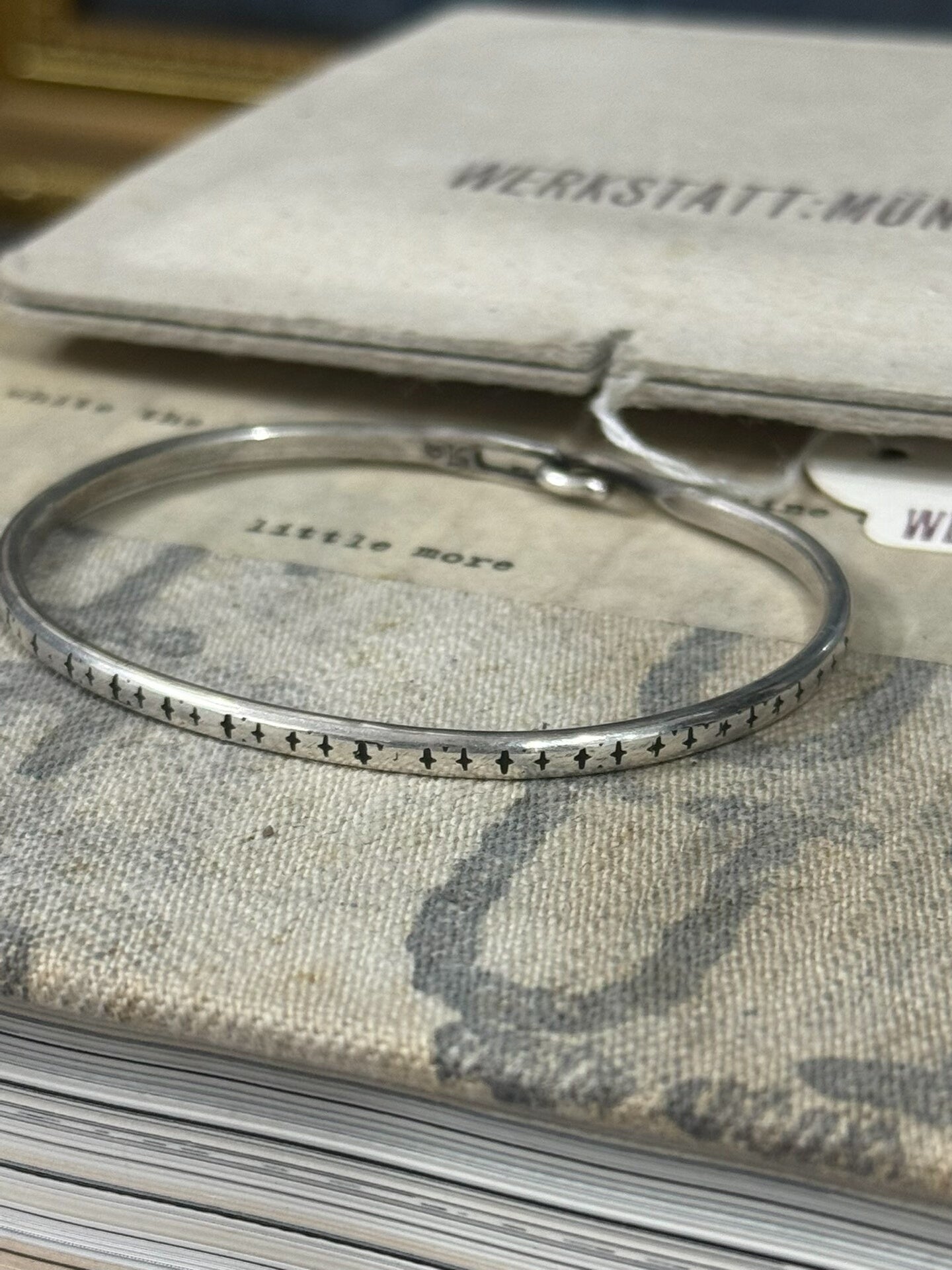 Werkstatt Munchen Silver Cross Bracelet Size S