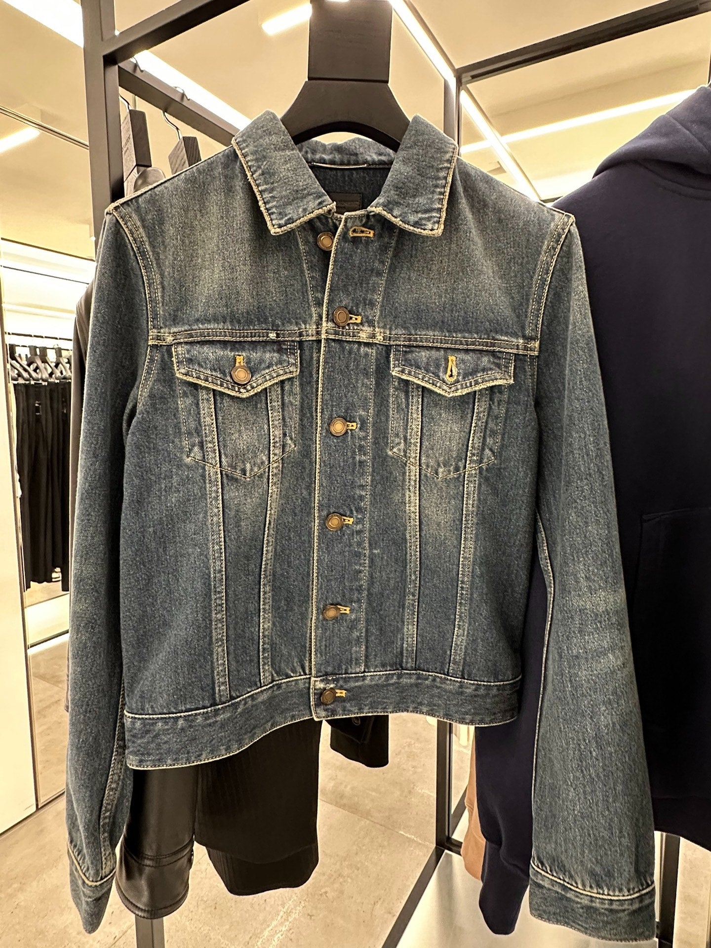 Saint Laurent Men's Blue Denim Jacket