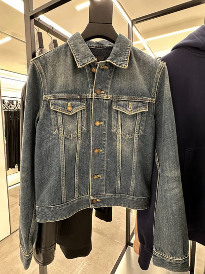 Saint Laurent Men's Blue Denim Jacket