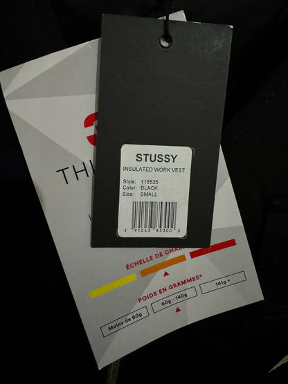 stussy insulated work vest with pockets